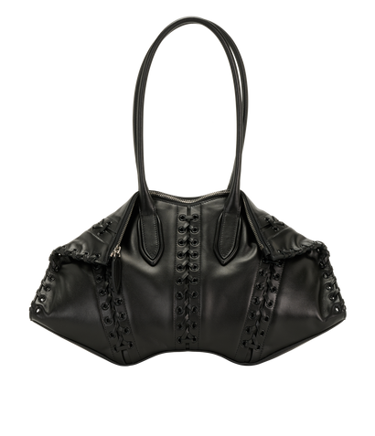 Manta, &pound;1,100, Handbags, Black, Leather, Front view